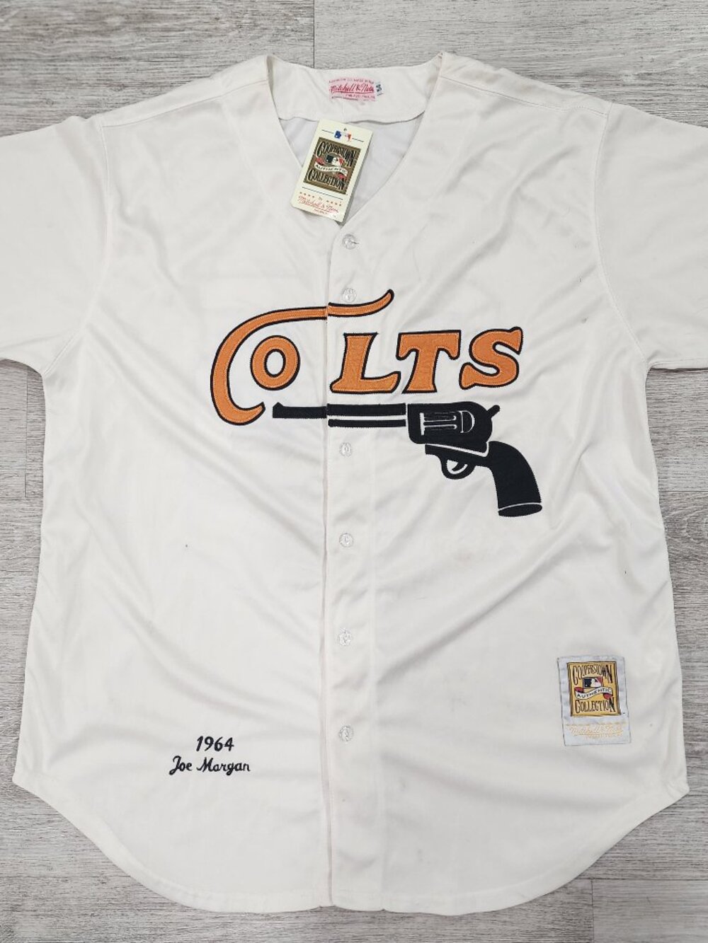 NWT Mitchell & Ness 1964 Joe Morgan Houston Colt .45s MLB Jersey Men's 54 VTG